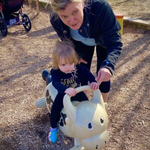 photo First Ride - Taken at the playground on March 16, 2022 by Chuck Kozub