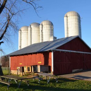 photo Barn and Silos -  by Charles (Buck) Linthicum