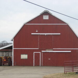 photo Cattle Barn - taken in December by Marion A. Kay