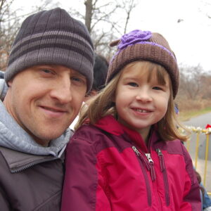 photo Father and Daughter - taken in December by Lori Sexton
