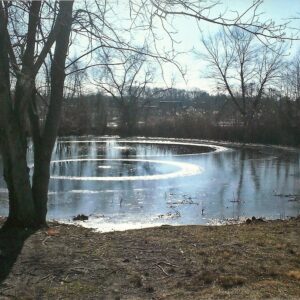 photo Ripples 1 - Taken at the Duck Pond in January, 2014 by Gretchen Peterson