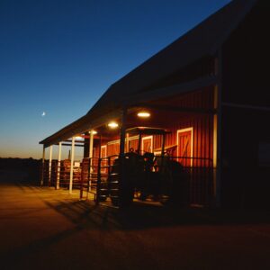 photo Barnyard Evening - Taken of the Cattle Barn on August 28, 2014 by Martin McCann
