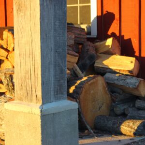 photo Woodpile in Sunlight - Taken by the Blacksmith Shop on October 26, 2014 by Will Mumford