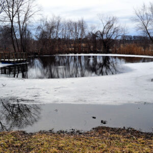 photo Reflections of March - Taken at pond on March 11, 2015 by the windmill