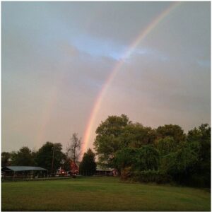 photo Double Rainbow Over  the Farm #1 - Taken on October 9, 2015 by Stephanie Fleming