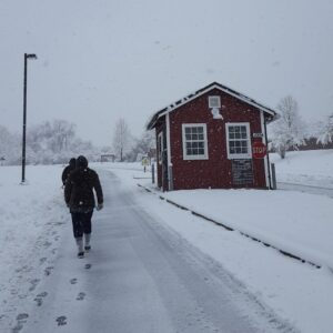 photo The Snowy Adventure - Taken near the park gatehouse on March 21, 2018 by Amanda Lee