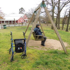 photo Relaxing on the Swing - Taken on April 3, 2020 by Mary Gallo