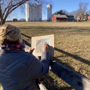 photo The Artist - Taken in the road next to the sheep field on December 29, 2020 by Chuck Kozub
