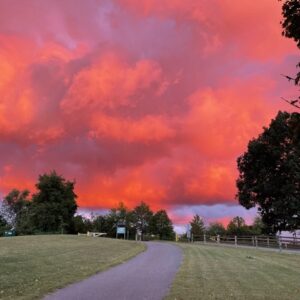 photo Fire Sunset - Taken along the Perimeter Trail on September 23, 2021 by Bethany Rausch