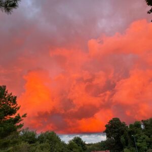 photo Clouds on Fire - Taken along the Perimeter Trail on September 23, 2021 by Bethany Rausch