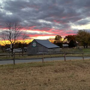 photo Barn at Sunset - Taken along the Perimeter Trail on November 15, 2021 by Bethany Rausch