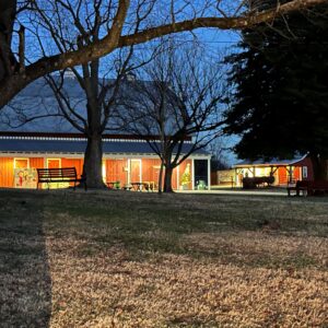 photo Lights Left On - Taken in the farm complex on December 19, 2023 by Shawna Cassady