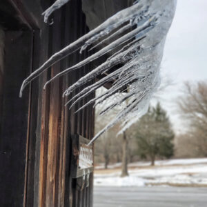 photo Icicles - Taken at the pavilion on January 25, 2025. by Jennifer Hufford