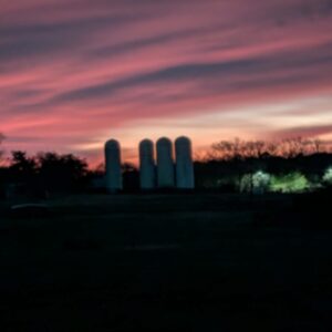 photo Silos at Sunrise - Taken from the cow field neat the Blackberry Trail on January 12, 2026. by Eric Larsen