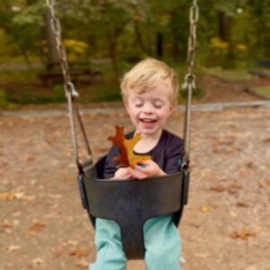 photo Swinging in Autumn - This photo was taken on October 24, 2026, at the small playground. by Lydia Penoyar